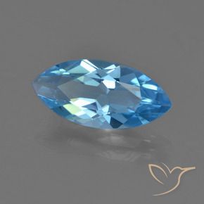 Topacio Azul Suizo natural de 3.22 ct, Marquesa, VS