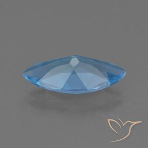 Topacio Azul Suizo natural de 3.22 ct, Marquesa, VS