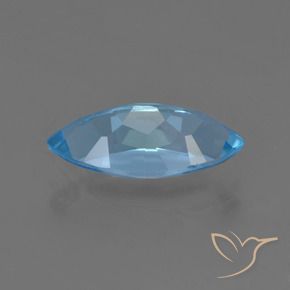 Topacio Azul Suizo natural de 4.05 ct, Marquesa, VS
