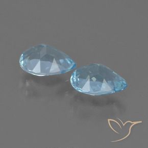 Gemas de Topacio Azul Cielo natural de 1.70 ct, En forma de pera, VS