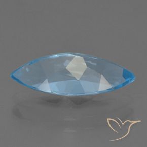 Topacio Azul Suizo natural de 3.50 ct, Marquesa, VVS-VS