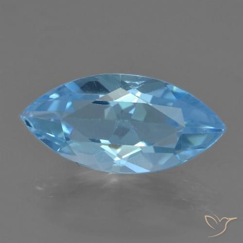 3.78ct Natural Azul Suizo Topacio, Marquesa, VS