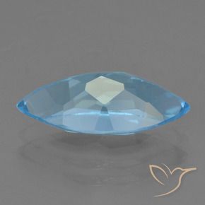 Topacio Azul Suizo natural de 3.62 ct, Marquesa, VVS-VS