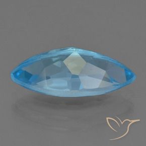 Topacio Azul Suizo natural de 4.28 ct, Marquesa, VS
