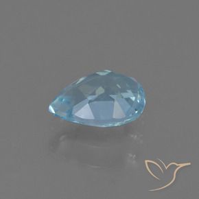 Topacio Azul Cielo natural de 0.92 ct, En forma de pera, VS