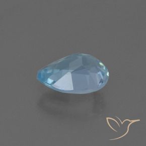 Topacio Azul Suizo natural de 0.88 ct, En forma de pera, VS