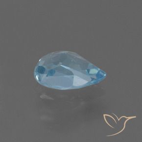 Topacio Azul Cielo natural de 0.87 ct, En forma de pera, VS