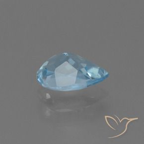 Topacio Azul Cielo natural de 0.84 ct, En forma de pera, VS