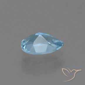 Topacio Azul Suizo natural de 0.85 ct, En forma de pera, VS