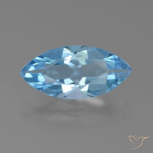 3.07ct Natural Azul Suizo Topacio, Marquesa, VS