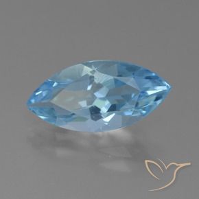 Topacio Azul Suizo natural de 3.87 ct, Marquesa, VS