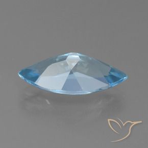 Topacio Azul Suizo natural de 3.87 ct, Marquesa, VS
