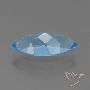 Topacio Azul Suizo natural de 3.94 ct, Marquesa, VS
