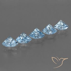 Gemas de Topacio Azul Suizo natural de 3.63 ct, Elegante, VVS-VS