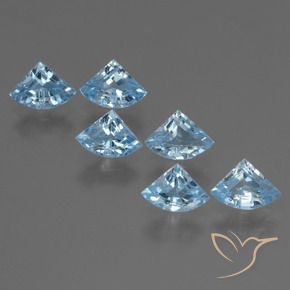 Gemas de Topacio Azul Suizo natural de 3.85 ct, Elegante, VVS-VS
