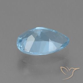 Topacio Azul Cielo natural de 0.94 ct, En forma de pera, VS