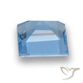 Topacio Azul Suizo natural de 1.86 ct, Cuadrado, VVS-VS