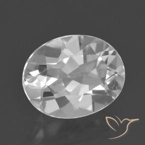 Topacio Blanco natural de 3.14 ct, Ovalada, VVS-VS