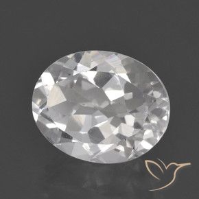 Topacio Blanco natural de 3.19 ct, Ovalada, VVS-VS