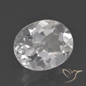 Topacio Blanco natural de 3.25 ct, Ovalada, VVS-VS