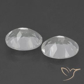 Gemas de Topacio Blanco natural de 6.37 ct, Ovalada, VVS-VS