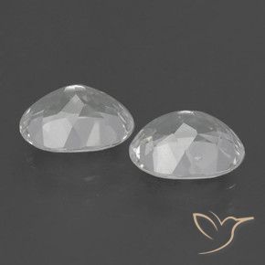 Gemas de Topacio Blanco natural de 6.12 ct, Ovalada, VVS-VS