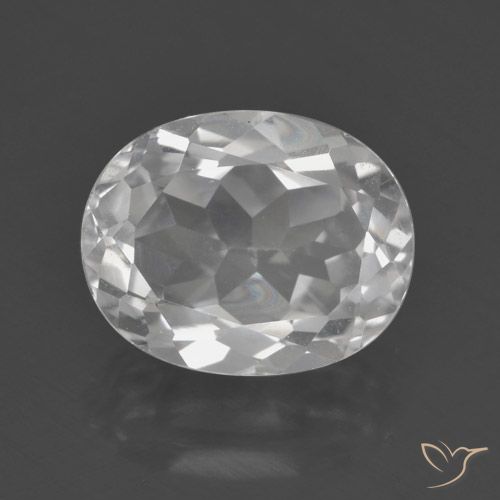 3.28ct Natural Blanco Topacio, Ovalada, VS
