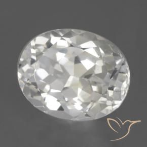 Topacio Blanco natural de 3.67 ct, Ovalada, VVS-VS