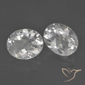 Gemas de Topacio Blanco natural de 6.08 ct, Ovalada, VVS-VS