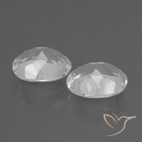 Gemas de Topacio Blanco natural de 6.37 ct, Ovalada, VVS-VS