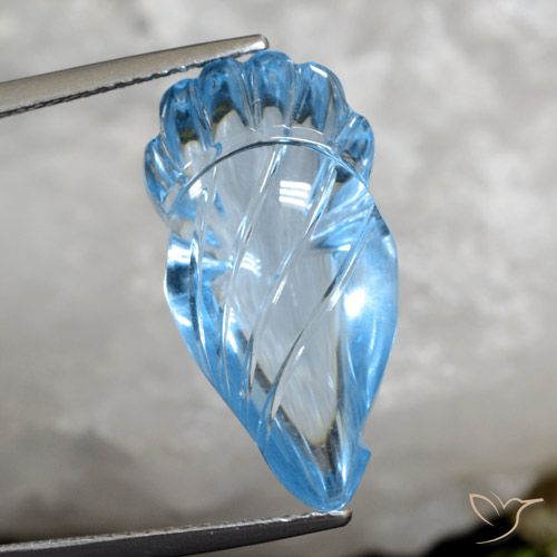 15.40ct Natural Azul Suizo Topacio, Elegante, Transparente