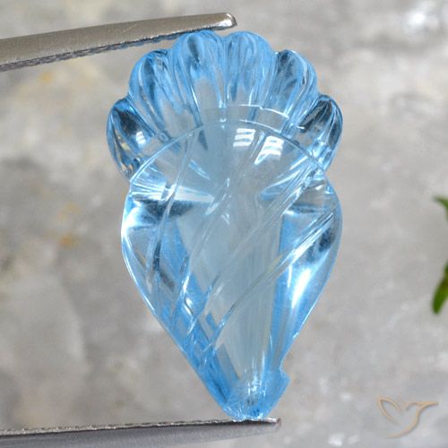 12.94ct Natural Azul Cielo Topacio, Elegante, Transparente