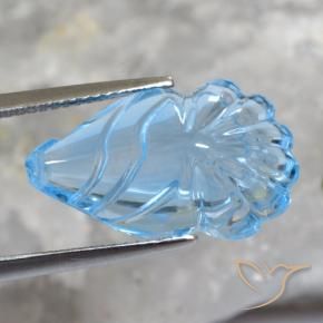 Topacio Azul Cielo natural de 12.94 ct, Elegante, Transparente