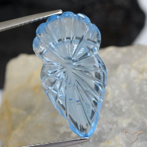 16.56ct Natural Azul Cielo Topacio, Elegante, Transparente