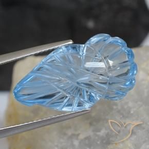 Topacio Azul Cielo natural de 16.56 ct, Elegante, Transparente