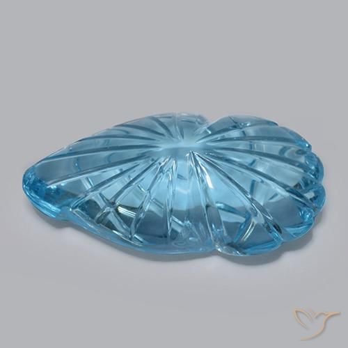 Topacio Azul Suizo natural de 18.54 ct, Elegante, Transparente