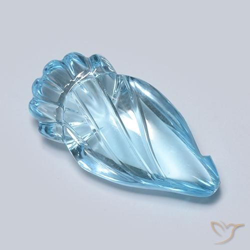 11.26ct Natural Azul Suizo Topacio, Elegante, Transparente, Photo A