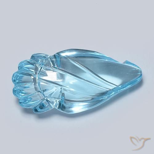 Topacio Azul Suizo natural de 11.26 ct, Elegante, Transparente