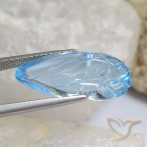 Topacio Azul Cielo natural de 14.16 ct, Elegante, Transparente