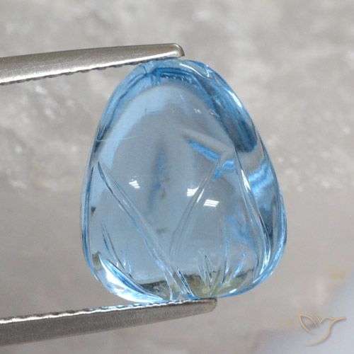 11.83ct Natural Azul Cielo Topacio, Elegante, Transparente
