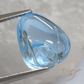 Topacio Azul Cielo natural de 11.83 ct, Elegante, Transparente