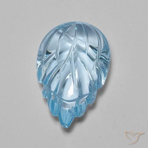 Topacio Azul Cielo natural de 10.76 ct, Elegante, Transparente