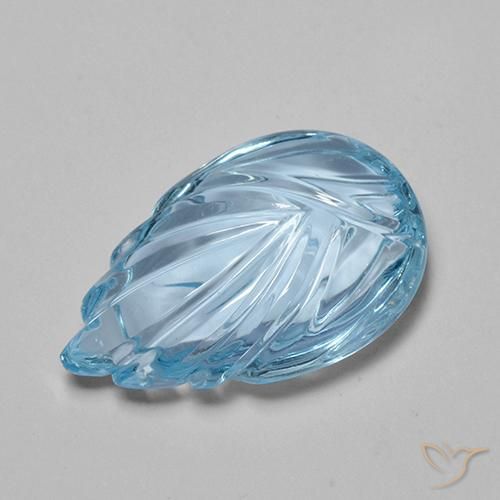 Topacio Azul Cielo natural de 10.76 ct, Elegante, Transparente