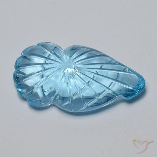 Topacio Azul Suizo natural de 16.79 ct, Elegante, Transparente