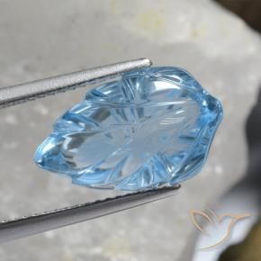 Topacio Azul Cielo natural de 8.99 ct, Elegante, Transparente