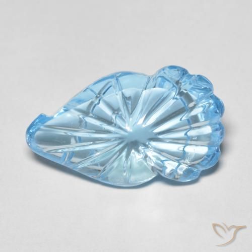 12.83ct Natural Azul Cielo Topacio, Elegante, Transparente