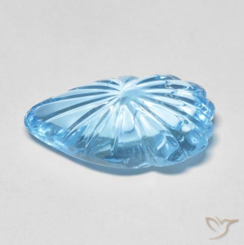 Topacio Azul Cielo natural de 12.83 ct, Elegante, Transparente