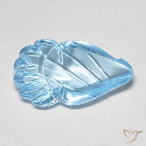 12.80ct Natural Azul Suizo Topacio, Elegante, Transparente