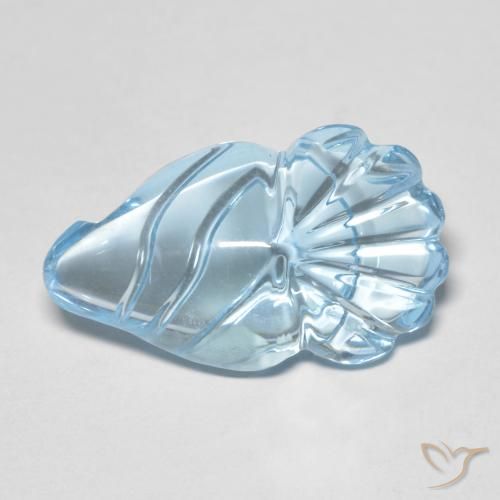Topacio Azul Suizo natural de 12.80 ct, Elegante, Transparente