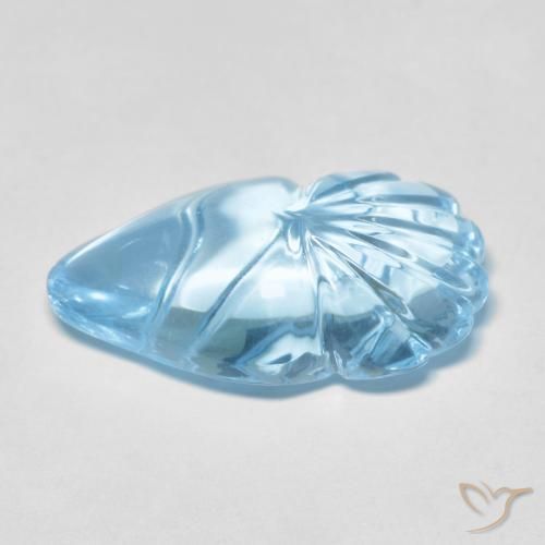 Topacio Azul Suizo natural de 12.80 ct, Elegante, Transparente